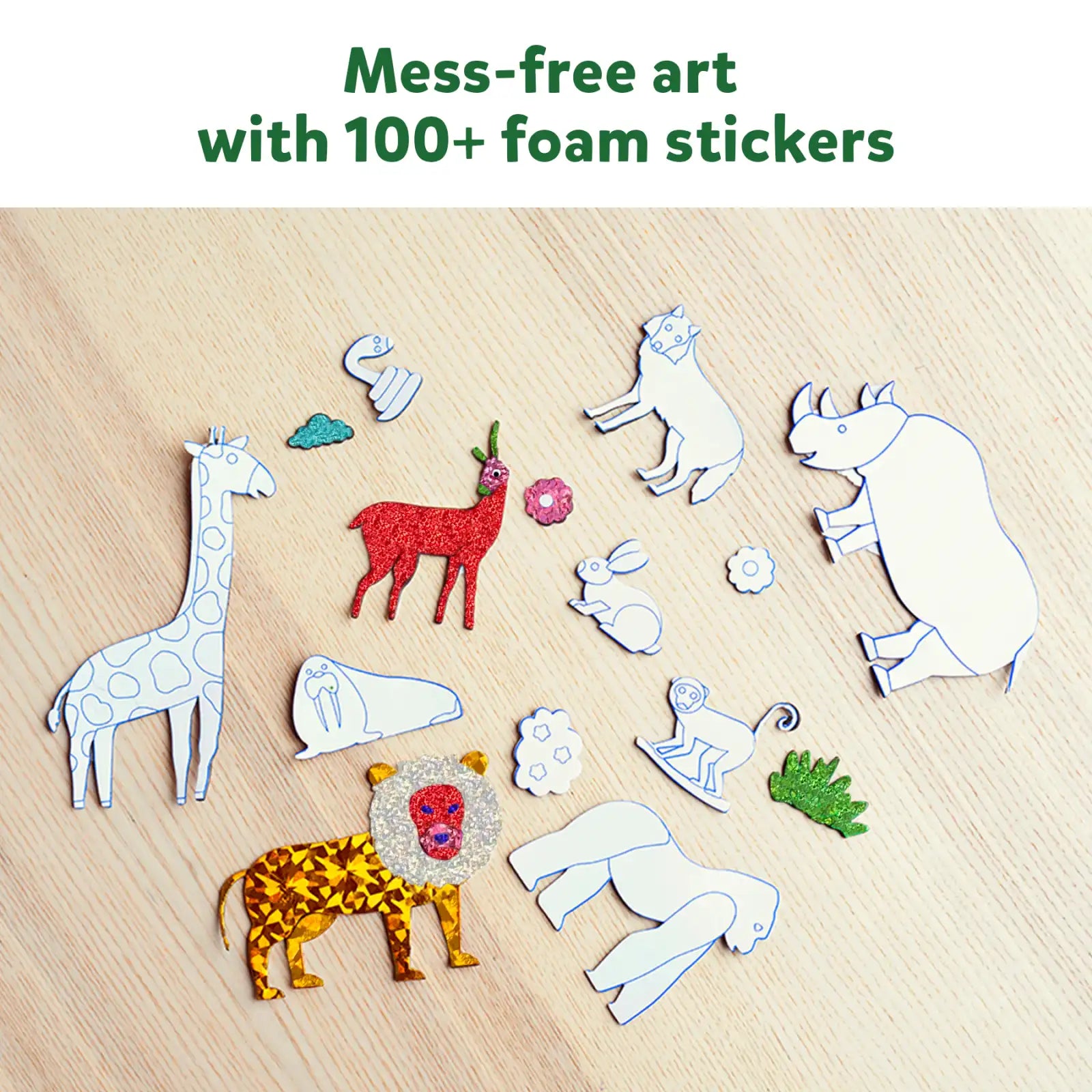 Skillmatics Foil Fun World Animals album foil animali