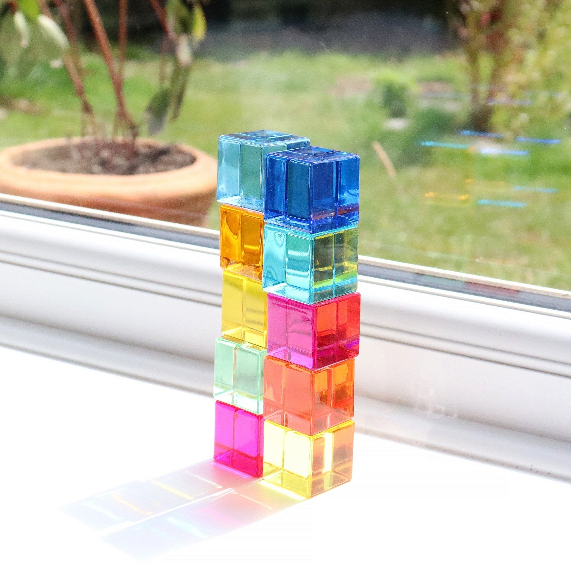 Tickit Gem Cubes cubetti 10 colori traslucidi