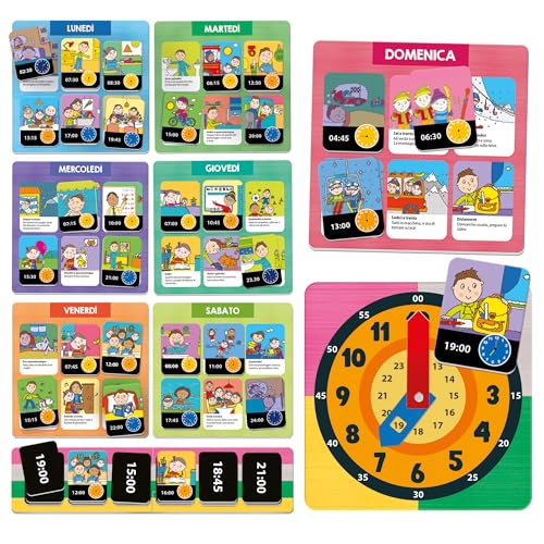 Headu Che Ora È IT57588 gioco educativo orologio 5-10 anni