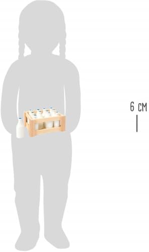 smallfoot 7062 bottiglie del latte legno set 12 pezzi negozio