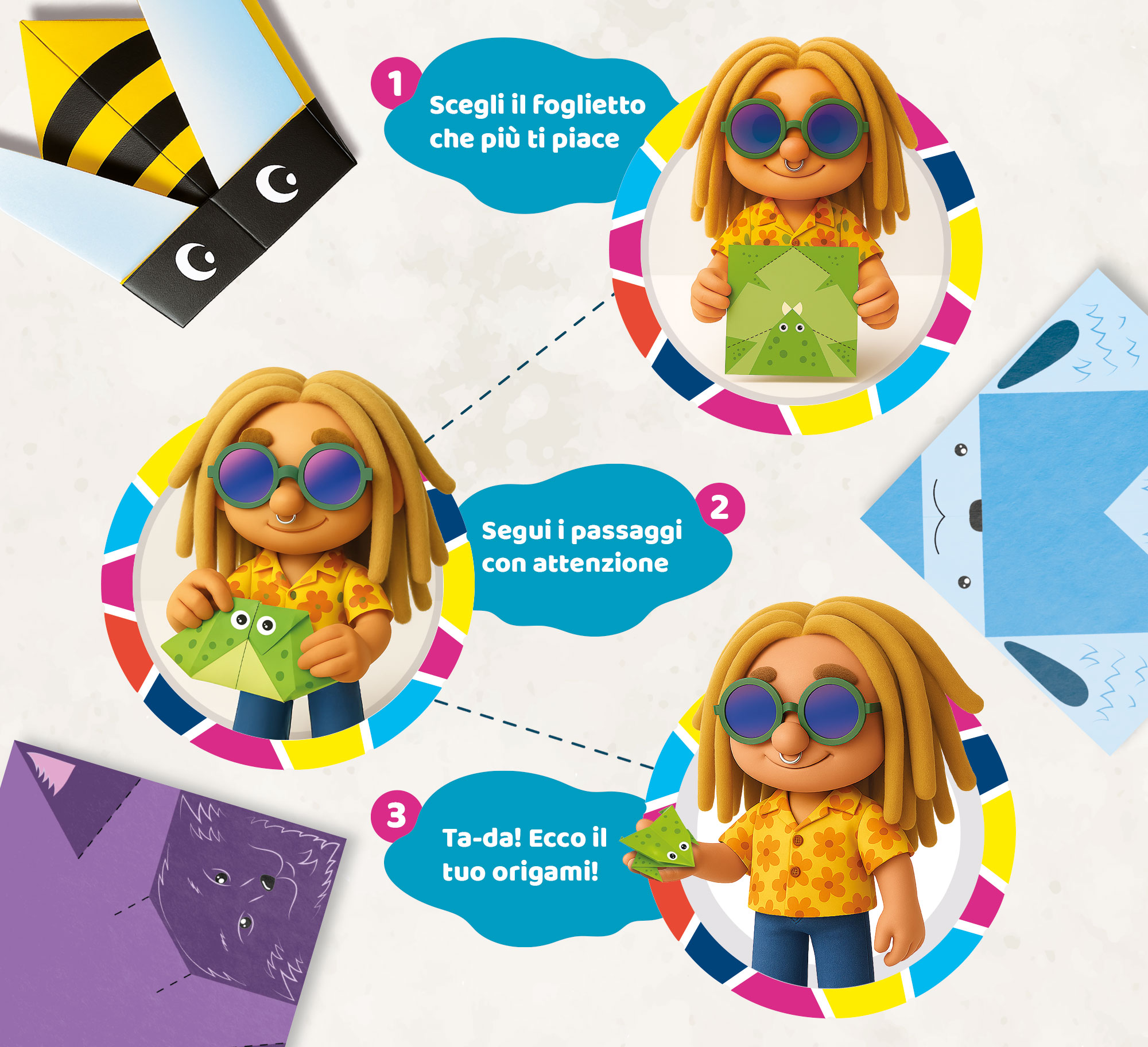 Lisciani I'm a Genius Laboratorio Origami kit 105 fogli