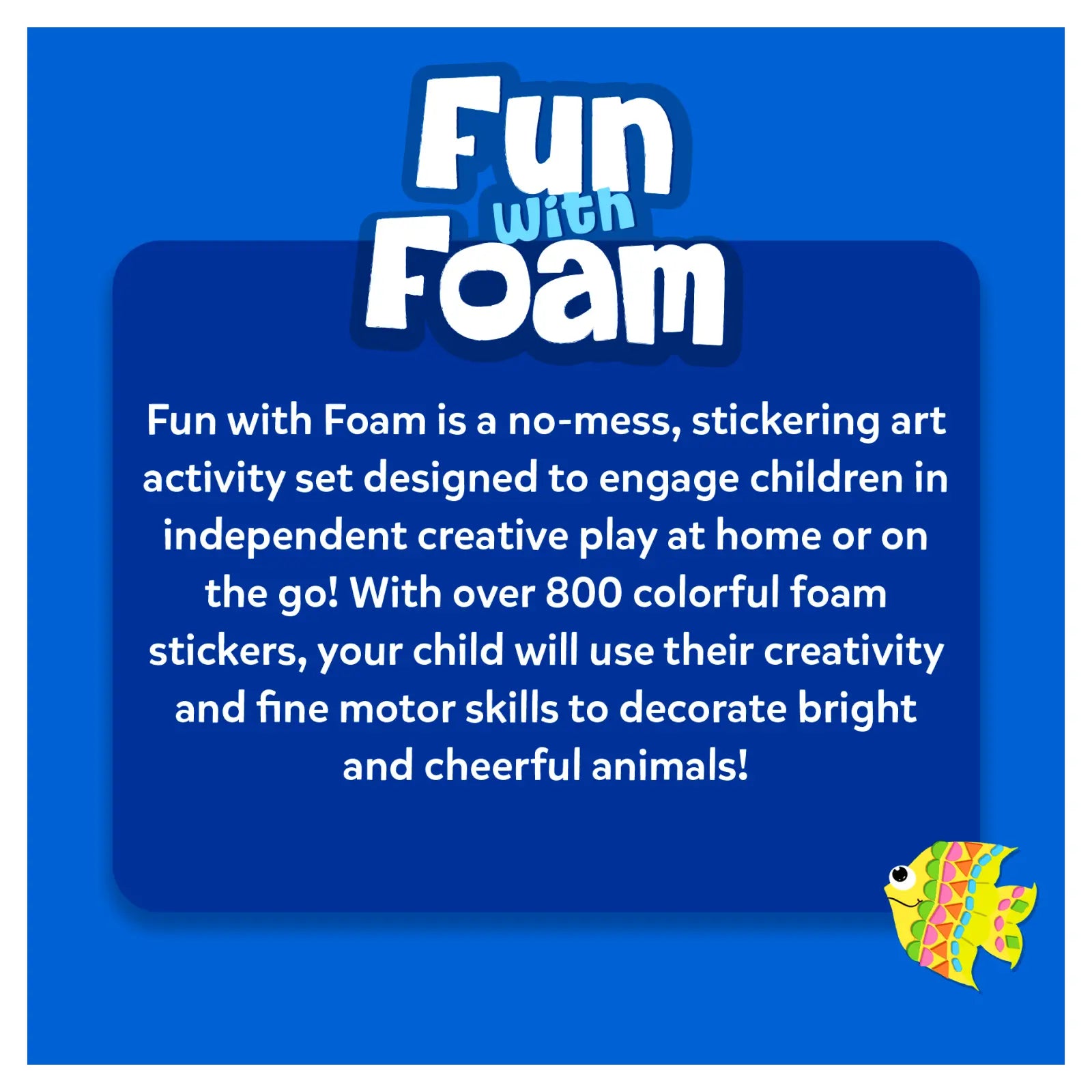 Skillmatics Fun with Foam kit adesivi oceano 3-7 anni