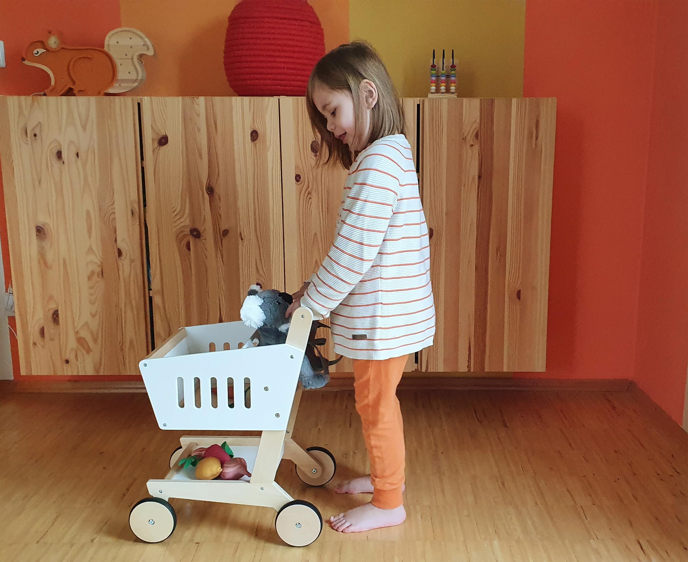 smallfoot Fresh carrello spesa legno bambini 3 anni+