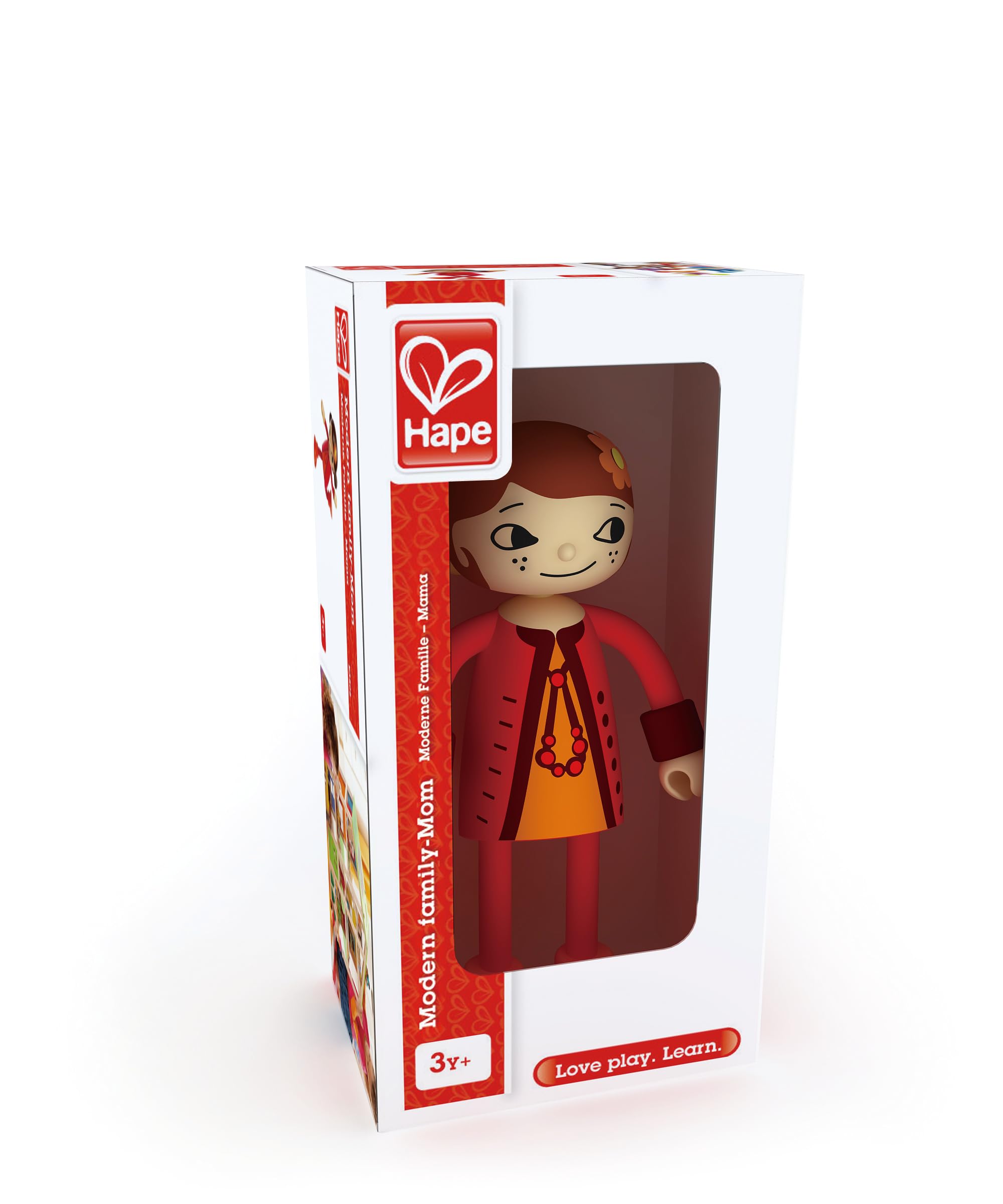 Hape Famiglia Moderna Mamma bambola in legno snodata