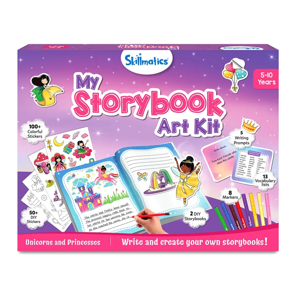 Skillmatics My Storybook Unicorns Princesses kit creativo 5-10 anni
