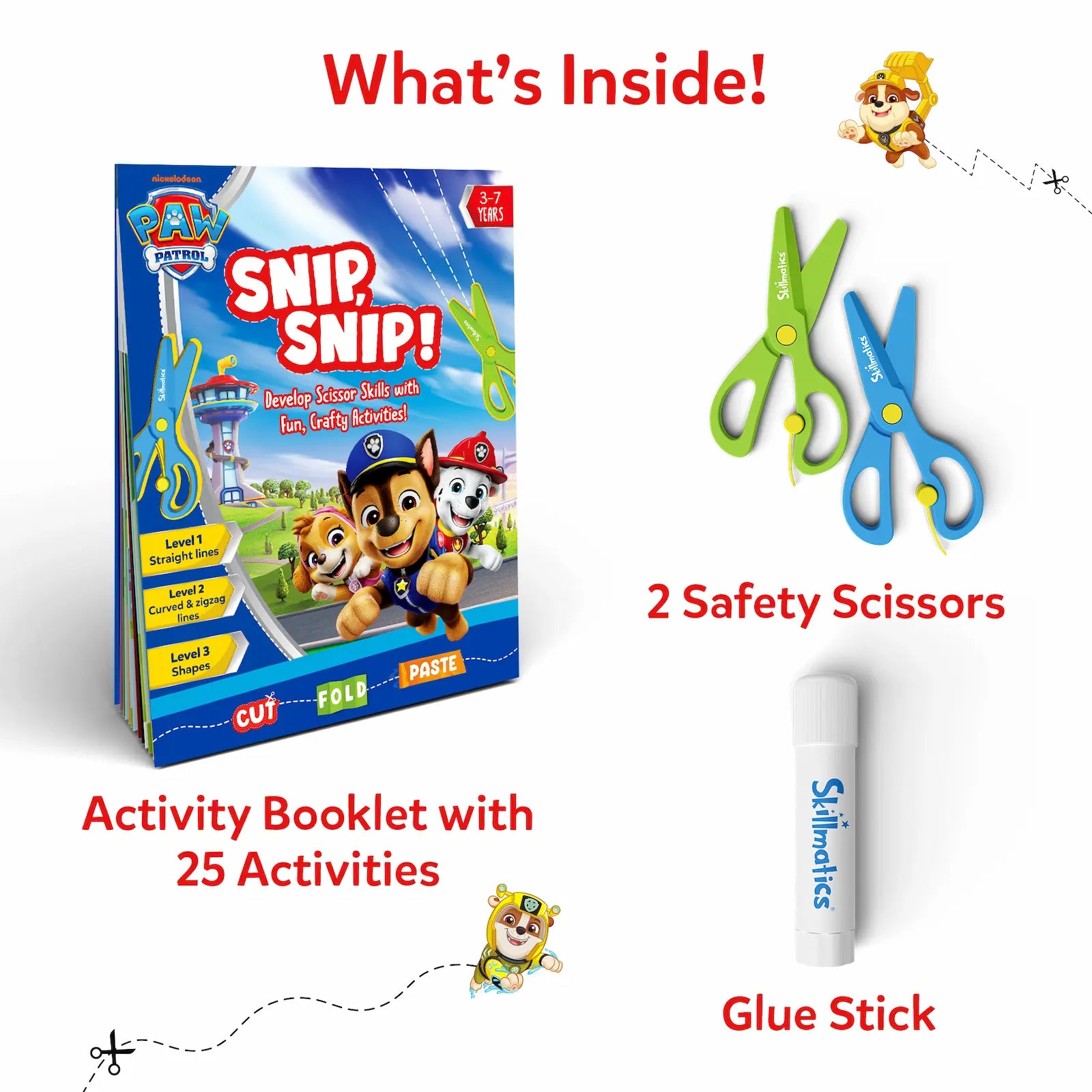 Skillmatics Snip Snip PAW Patrol kit ritaglio 3-7 anni