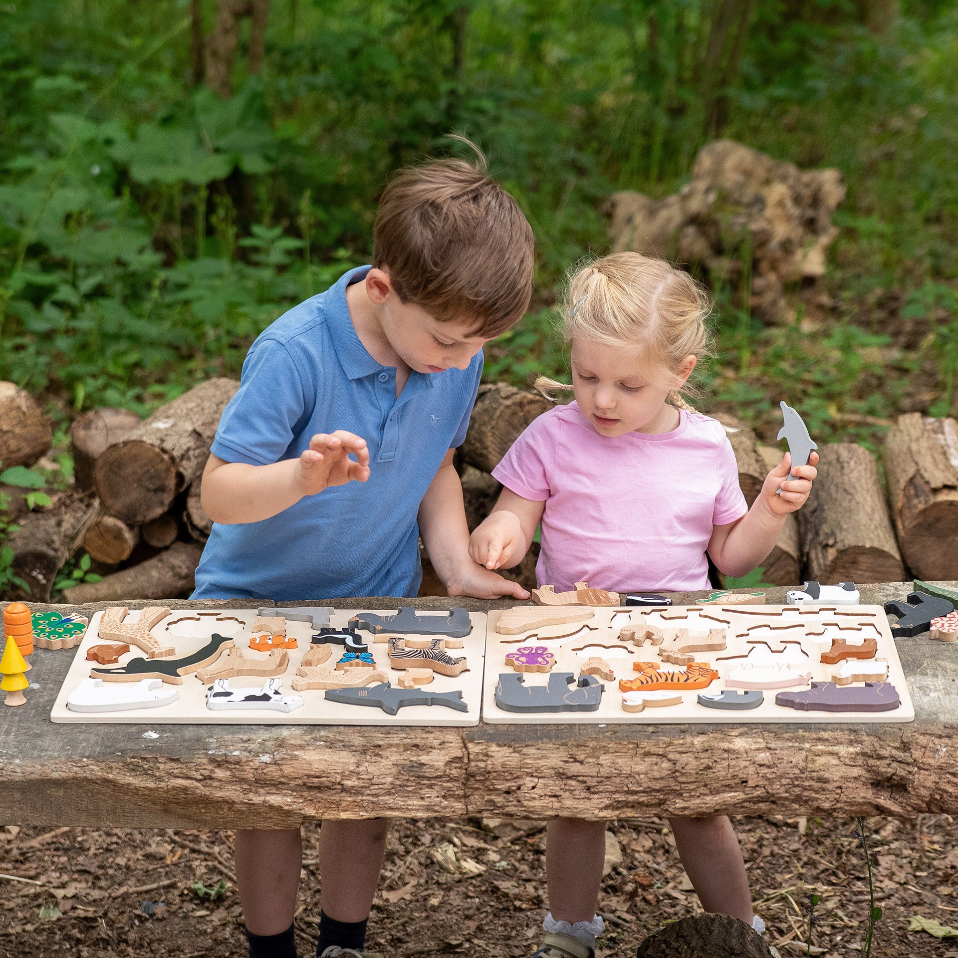 Tickit Animal Kingdom Puzzle puzzle legno 40 animali