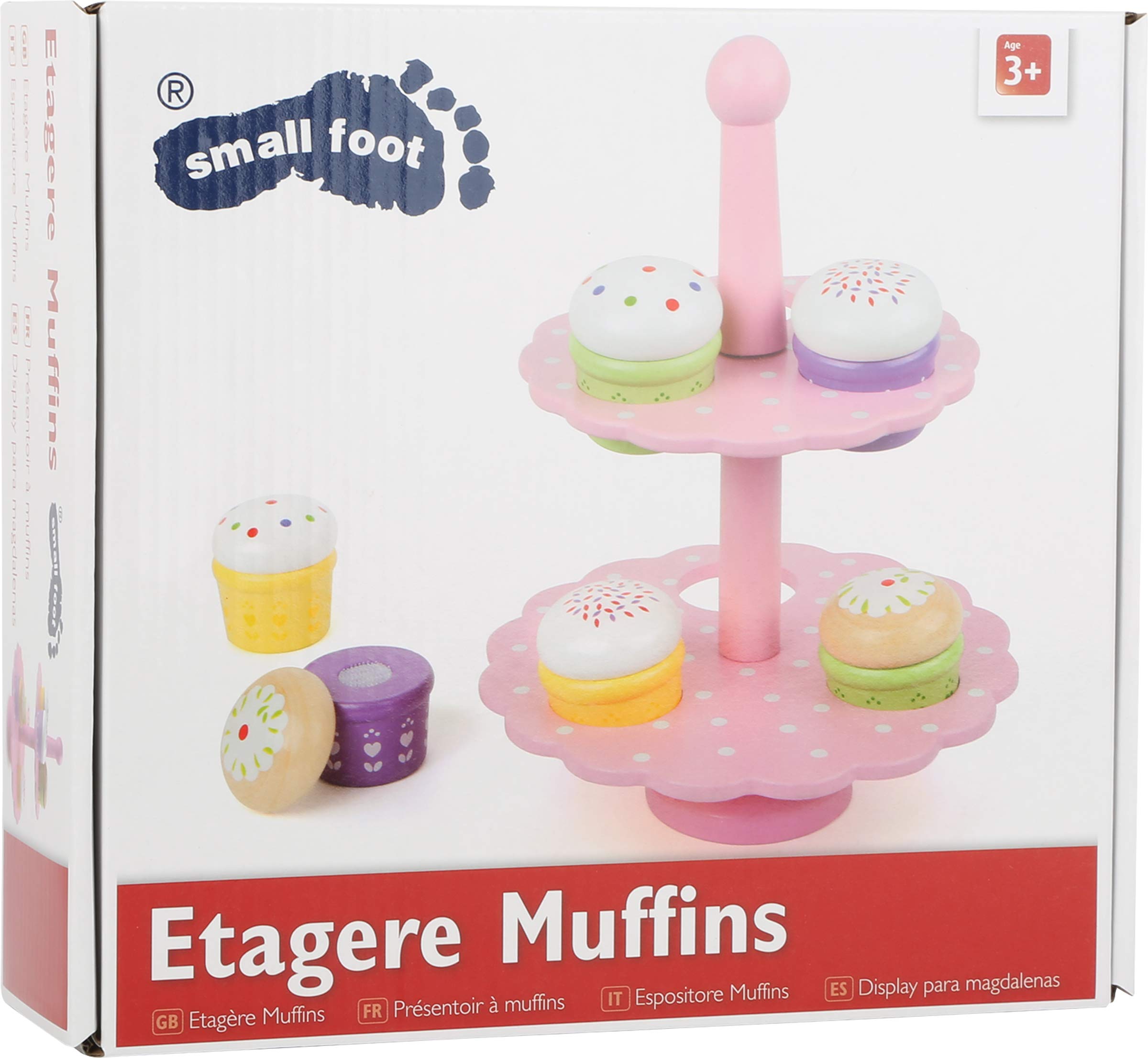 smallfoot 3309 Muffin etagere legno con 6 muffin