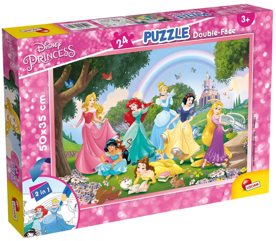 Disney DF Plus 24 Princess puzzle bambini colorabile