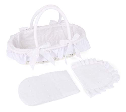 smallfoot 11416 cestino bambole con cuscino e coperta