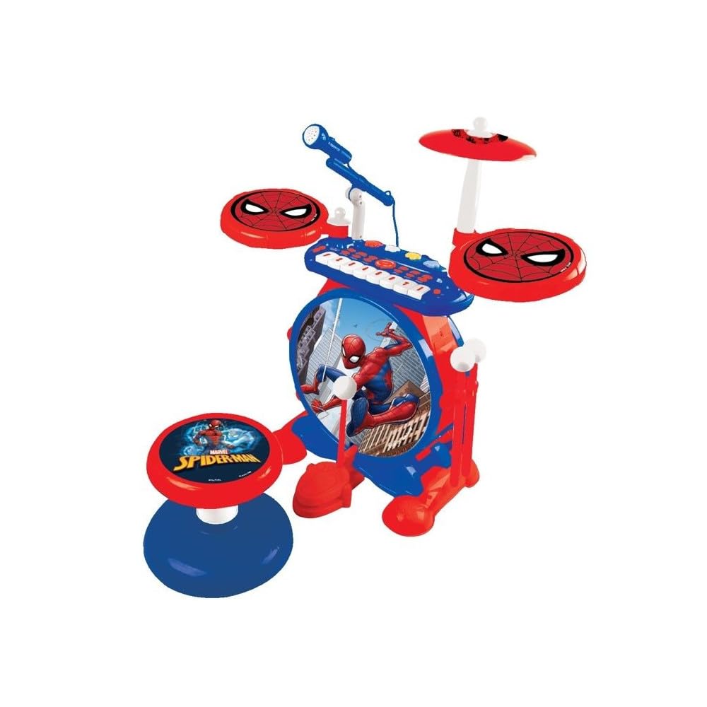 Lexibook K610SP Spider-Man batteria elettronica 3 in 1