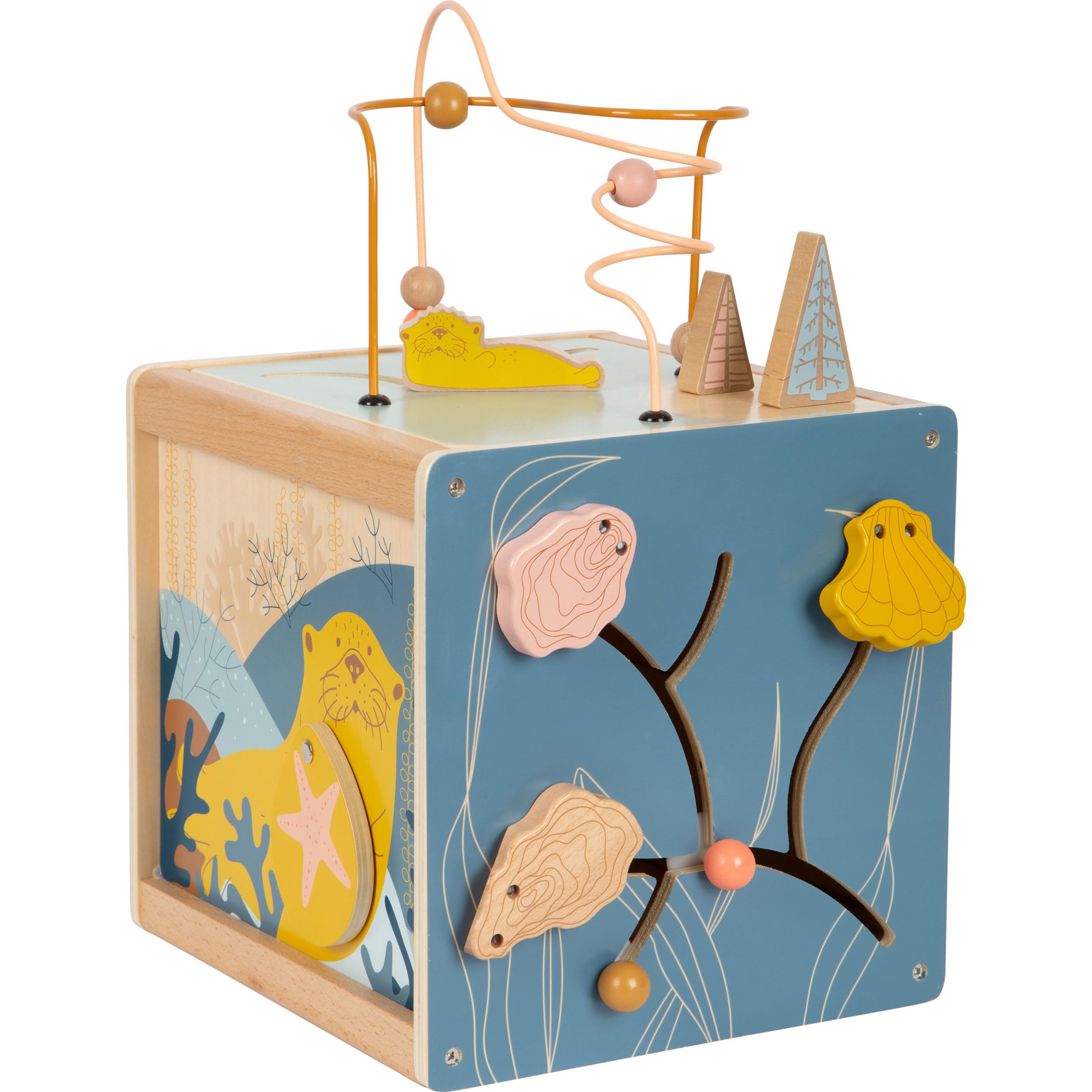 smallfoot Seaside 12393 cubo motricità legno Mare 12 mesi