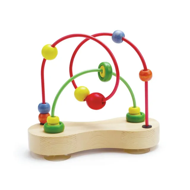 Hape Doppio Tracciato labirinto perline legno 6 mesi