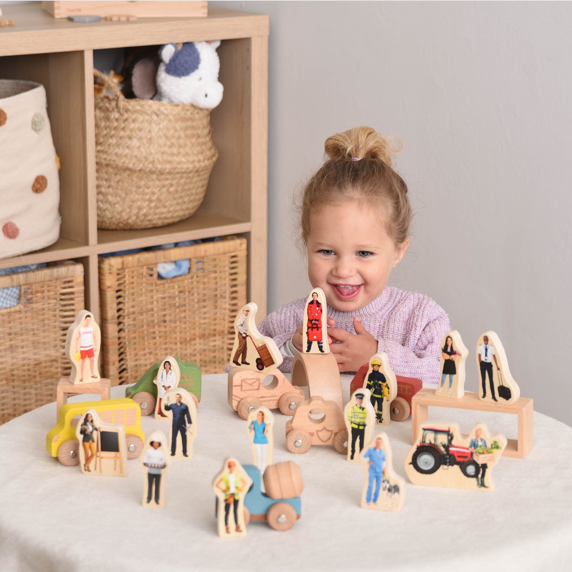 Tickit Wooden People Who Help Us cubi legno mestieri 15 pezzi