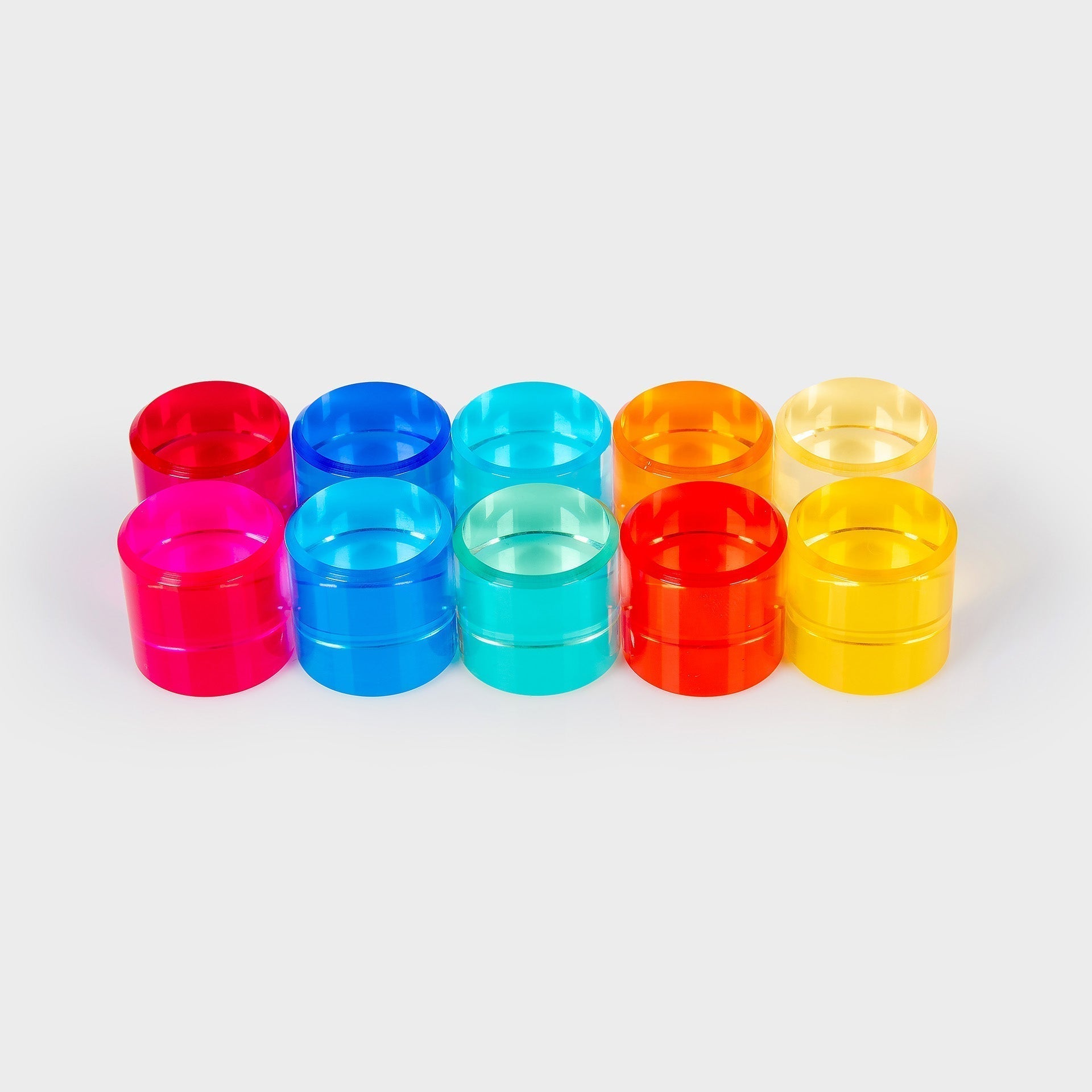 Tickit Gem Circles gettoni 10 pezzi acrilico colorato