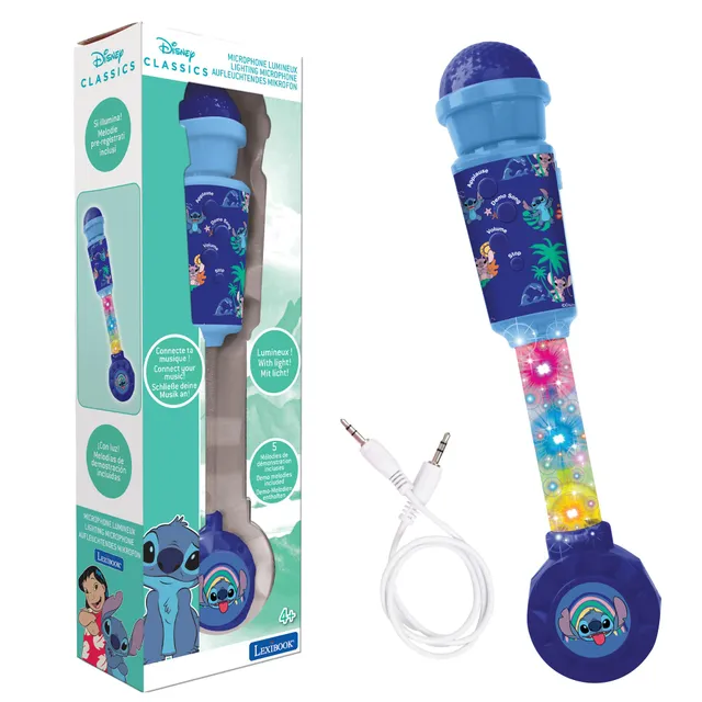 Lexibook Stitch MIC90D microfono luminoso con altoparlante