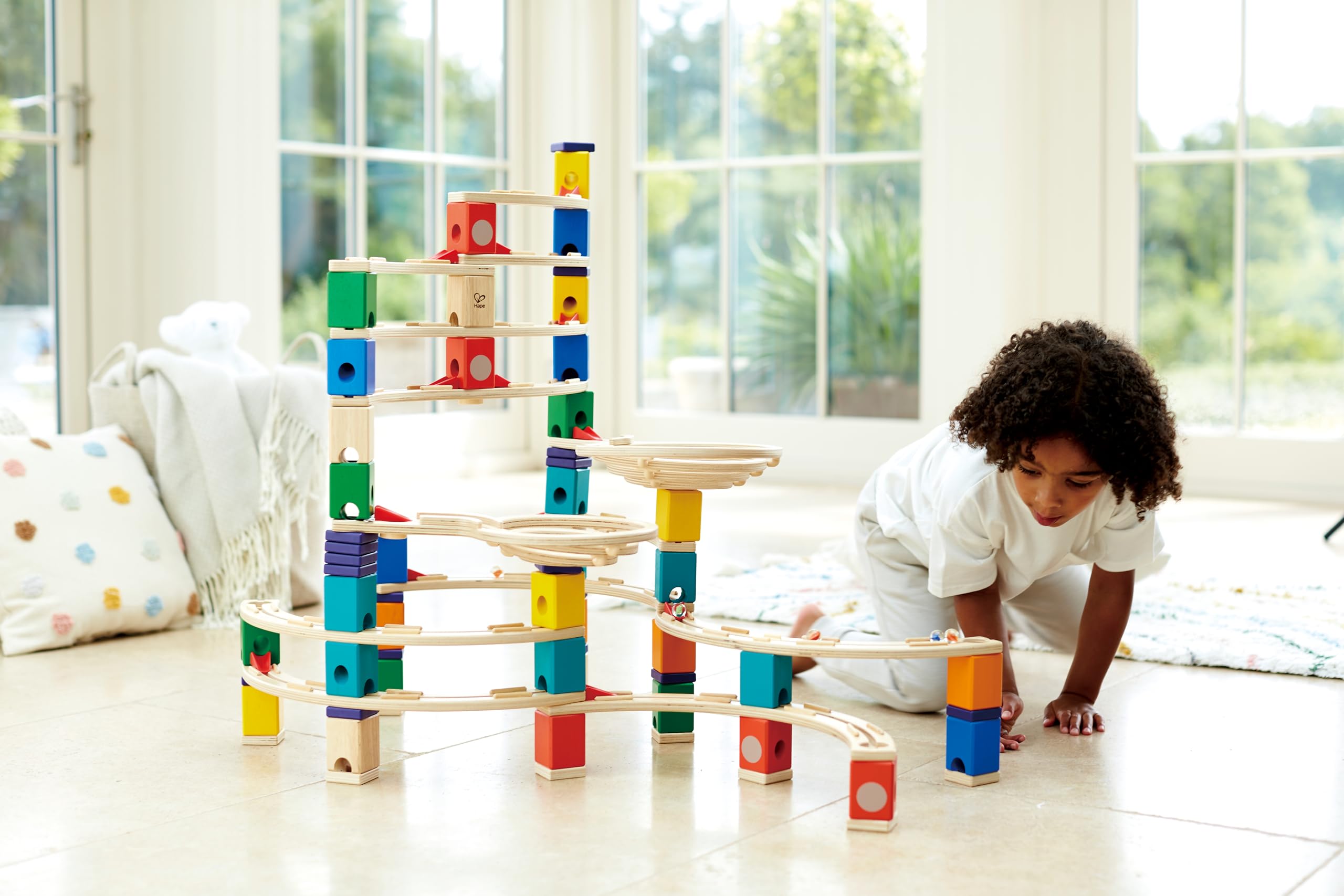 Hape Quadrilla Ciclone pista biglie legno 198 pezzi