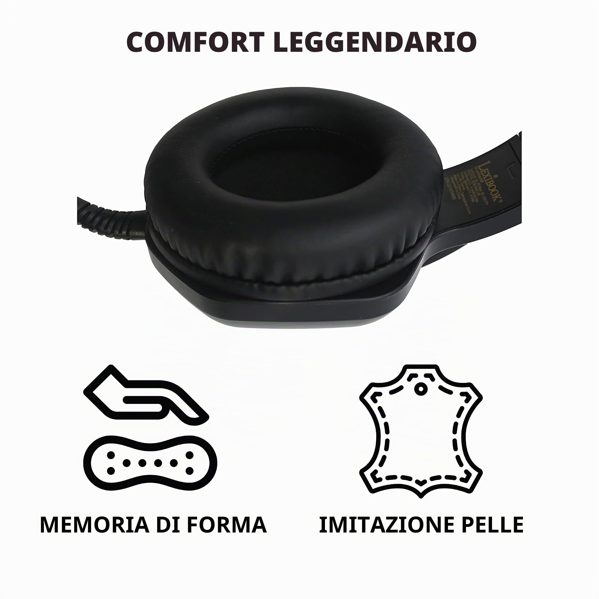 Lexibook Harry Potter HPG10HP cuffie gaming cablate nere