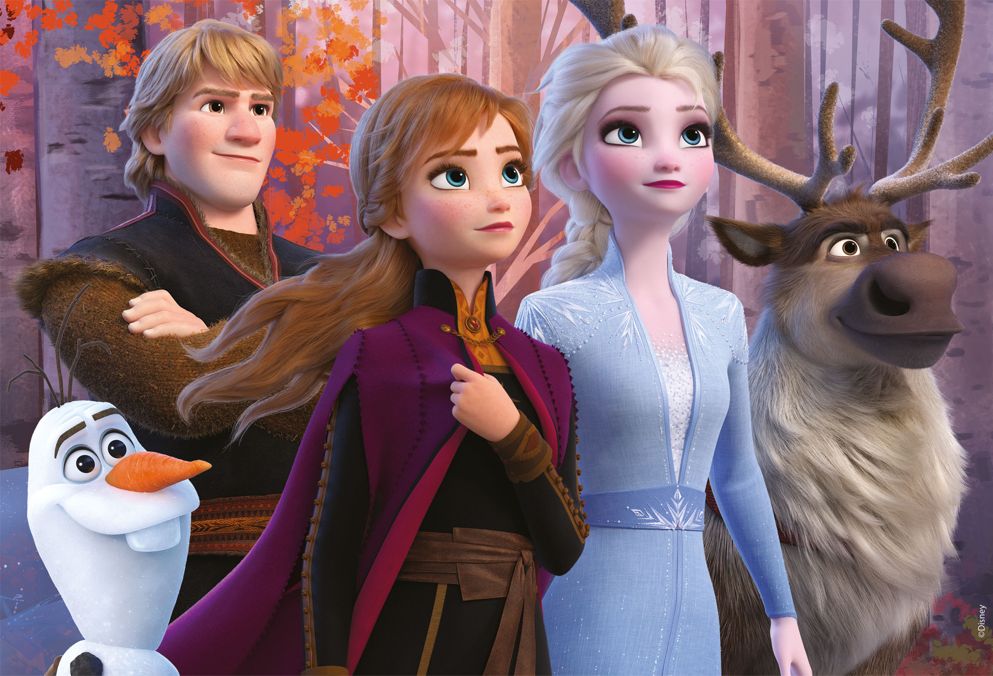Lisciani Disney Df Plus 108 Frozen 2 puzzle bimbi colorabile
