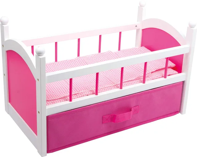 smallfoot lettino bambole legno rosa lettino rosa