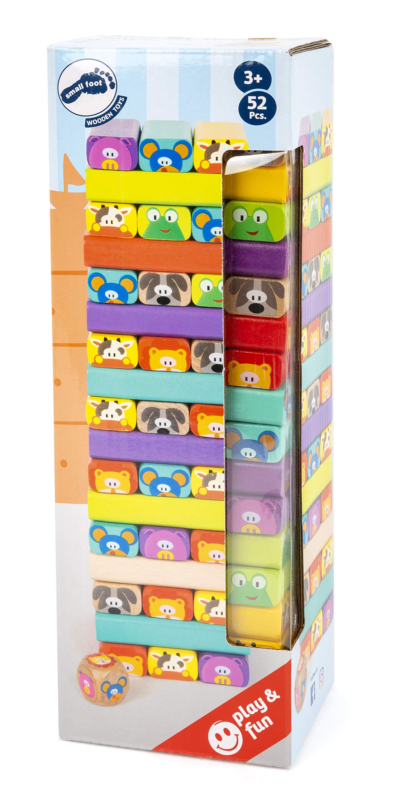 small foot Torre Traballante 11973 Gioco Legno Animali