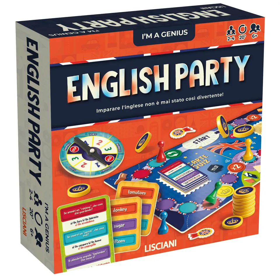 Lisciani I'm a Genius English Party gioco inglese scuola primaria
