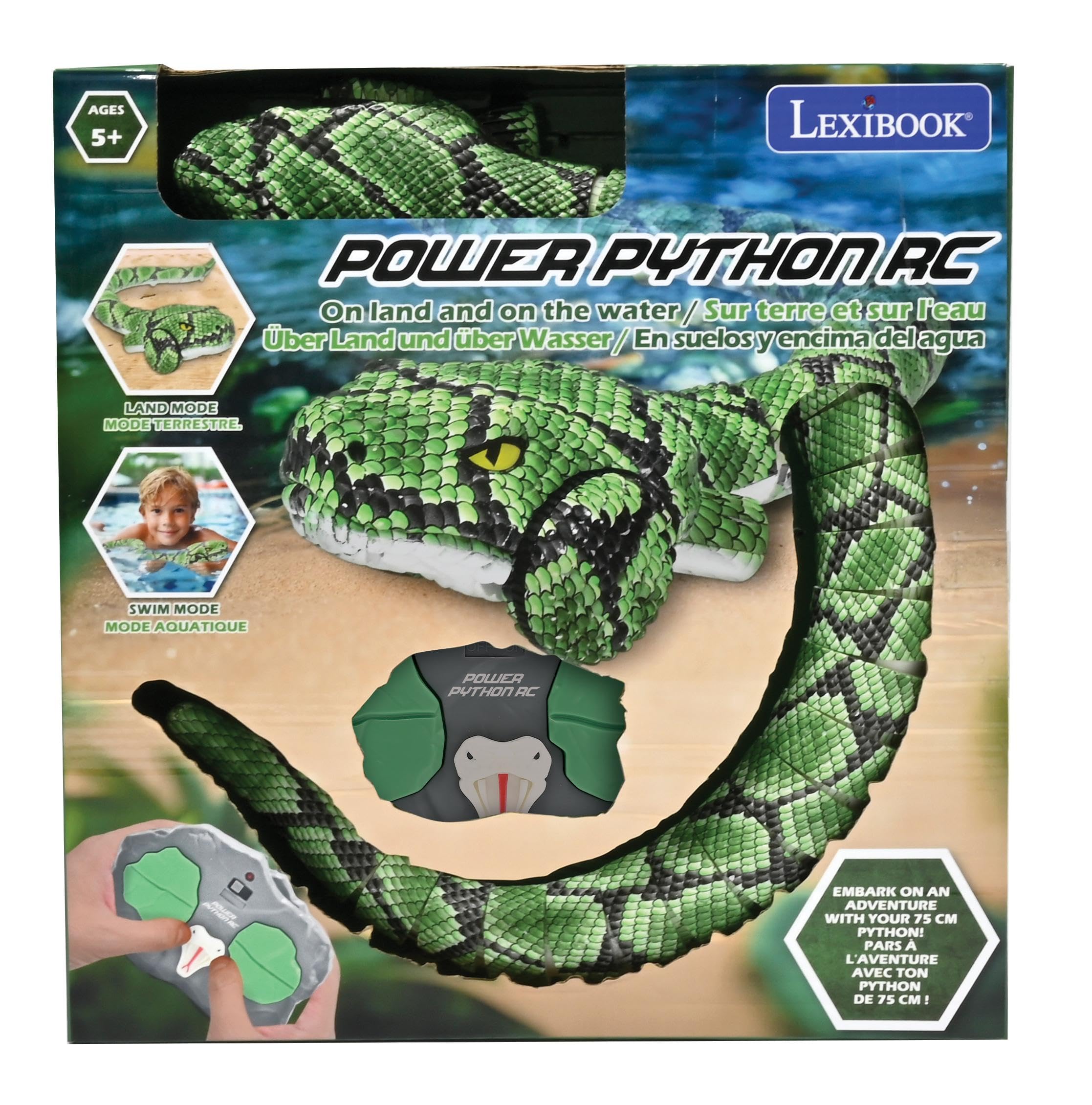 Lexibook Power Python RC SNAKE01LXB serpente radiocomandato verde