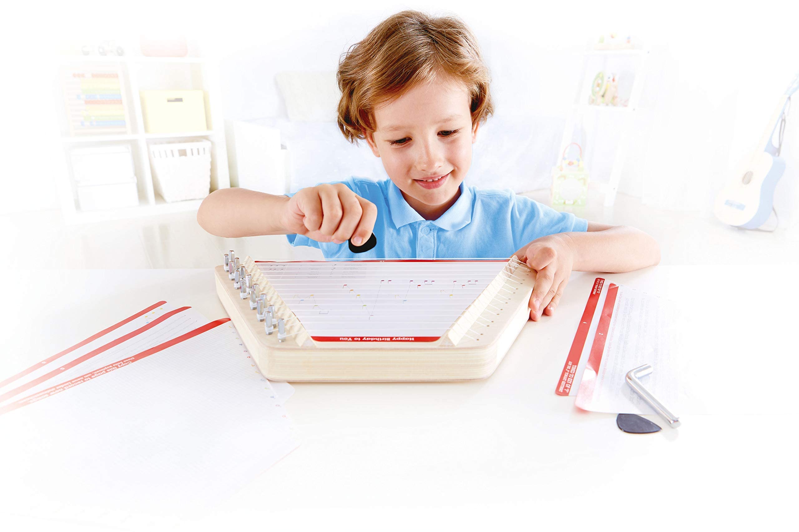 Hape arpa da tavolo giocattolo legno 15 corde