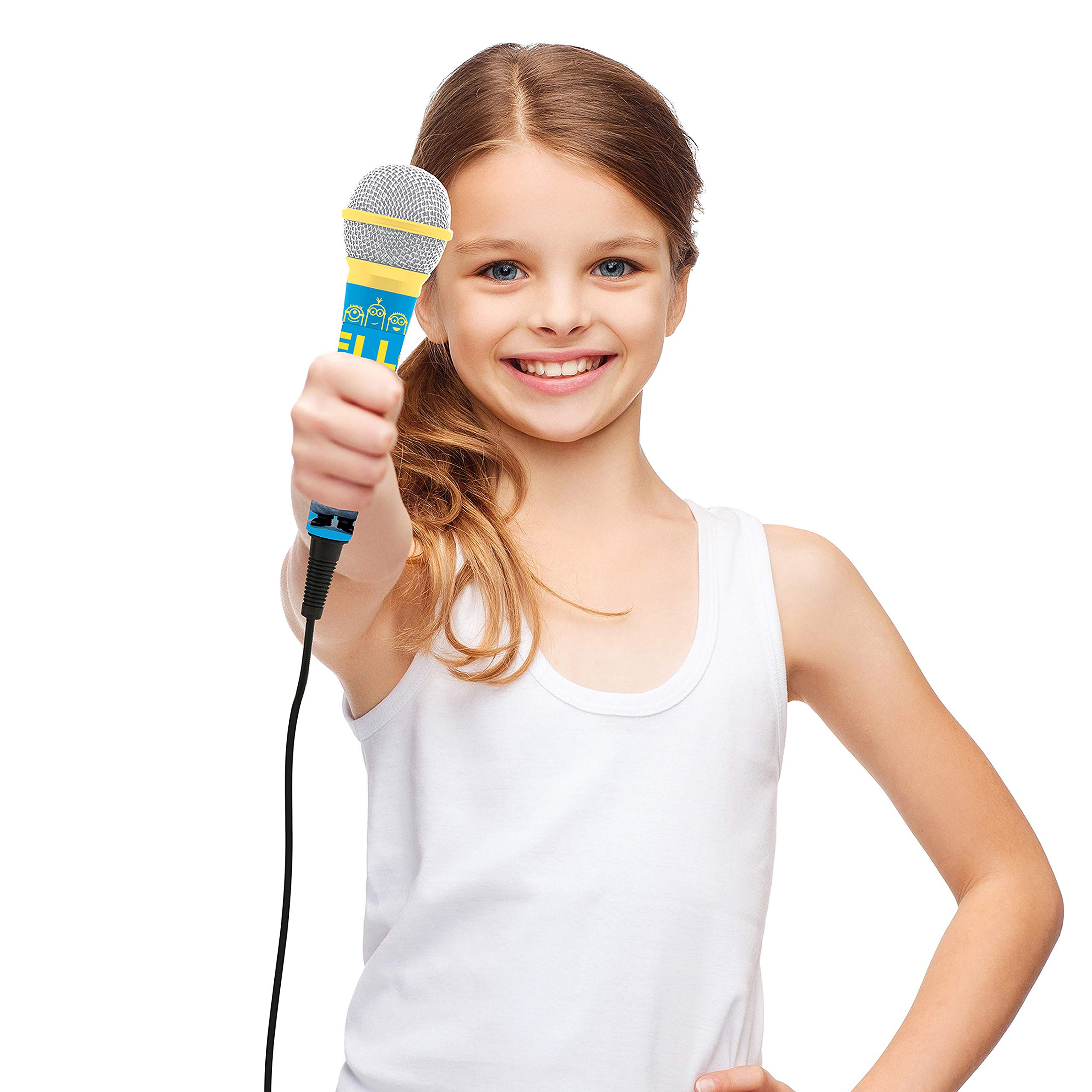 Lexibook Minions MIC100DES microfono karaoke bambini blu giallo