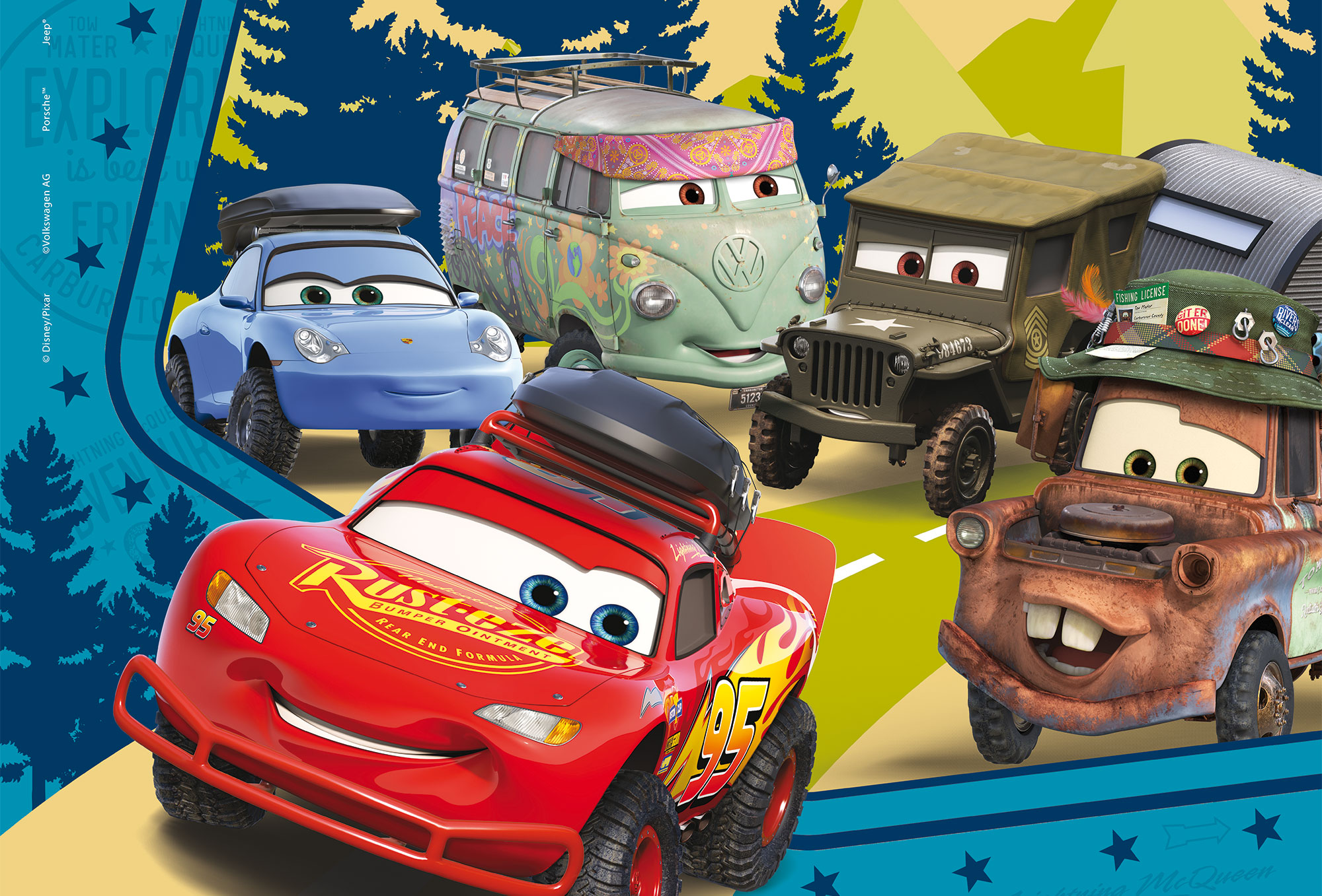 Lisciani Disney Maxi Floor 24 Cars puzzle double-face 24 pezzi