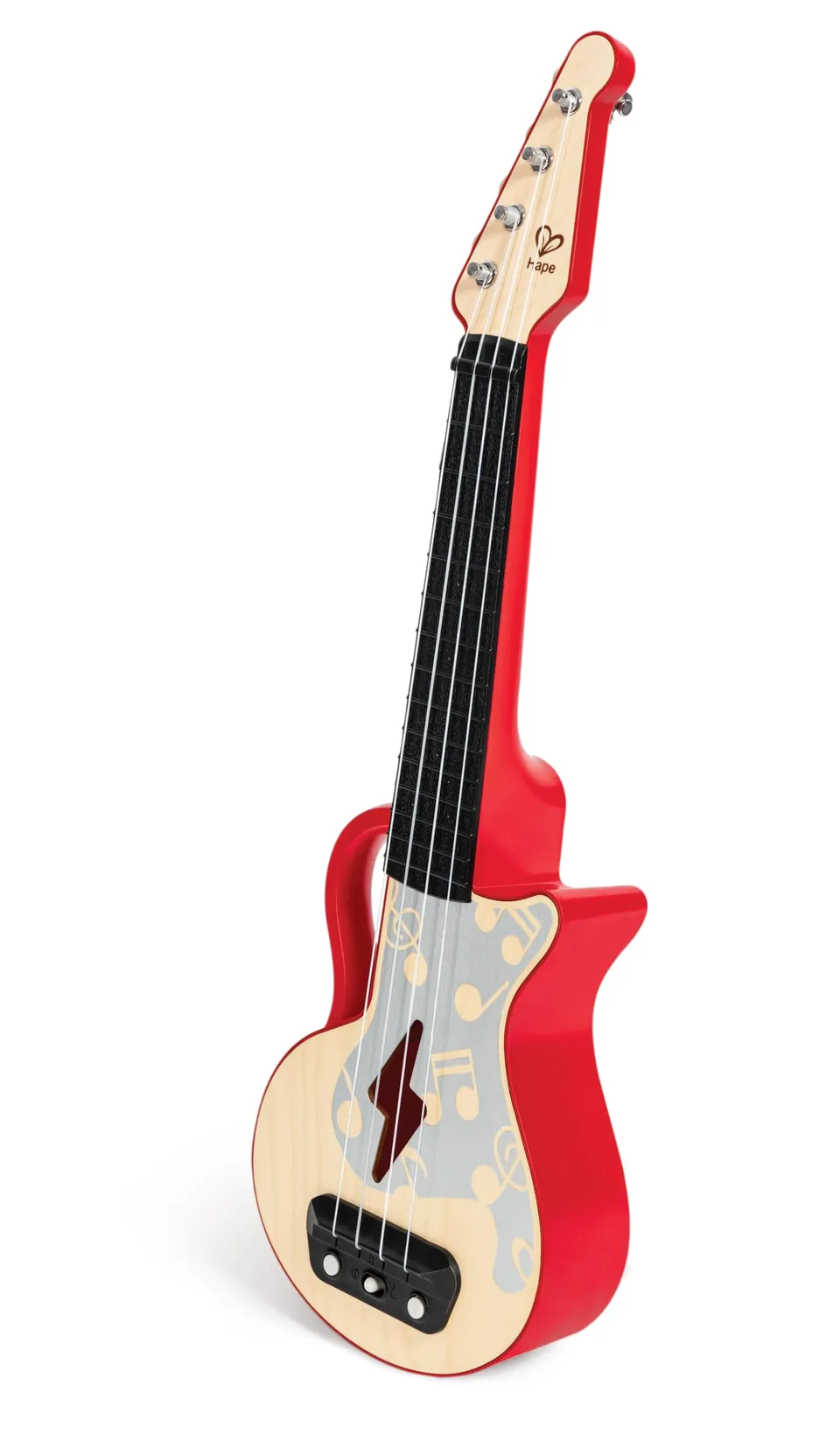 Hape Impara con le Luci ukulele giocattolo rosso 3 anni