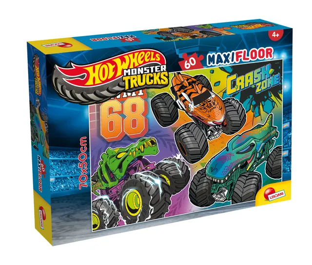 Lisciani Hot Wheels Maxifloor 60 puzzle pavimento