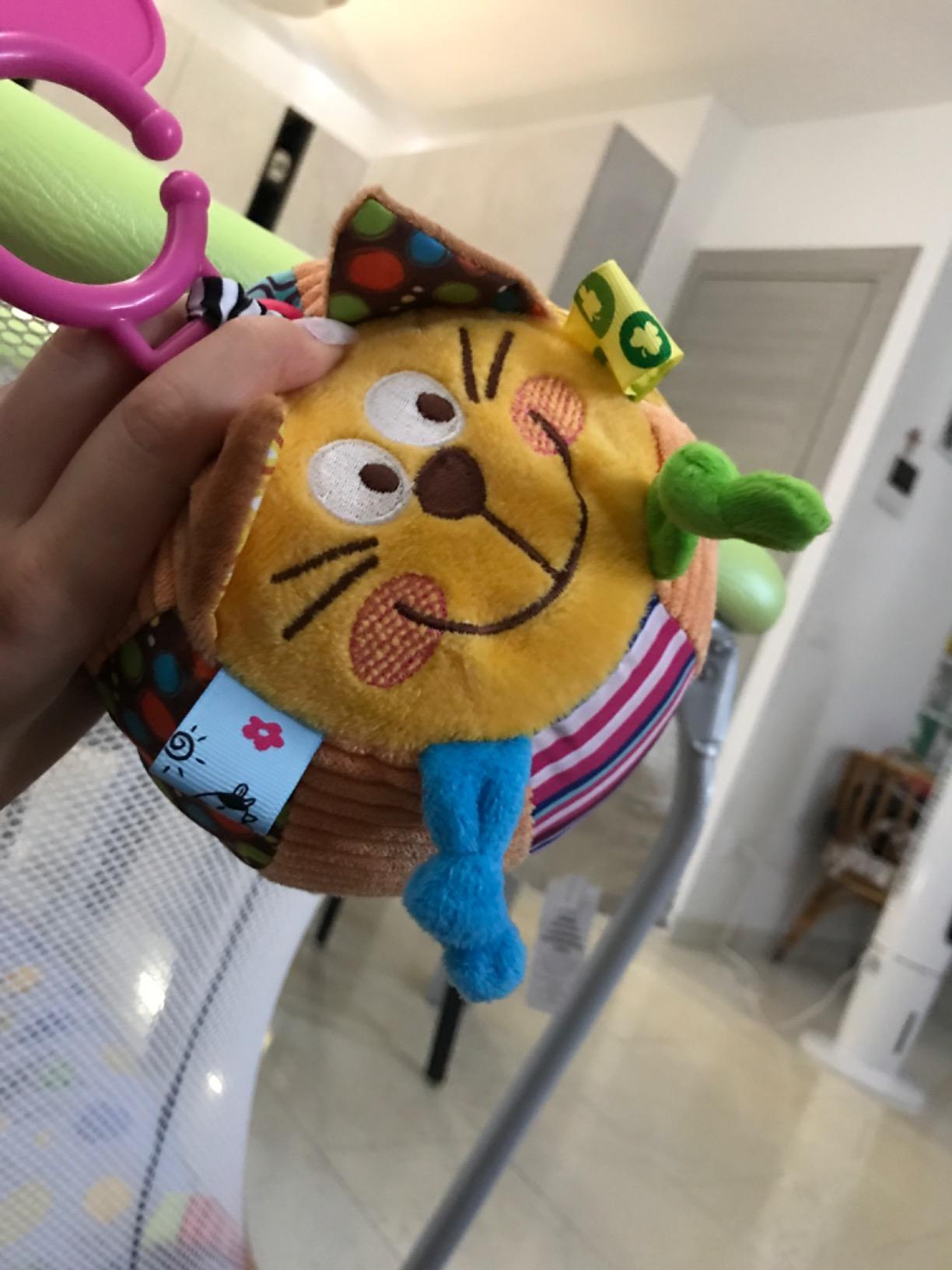 smallfoot 1424 palla peluche gatto sonaglio neonato