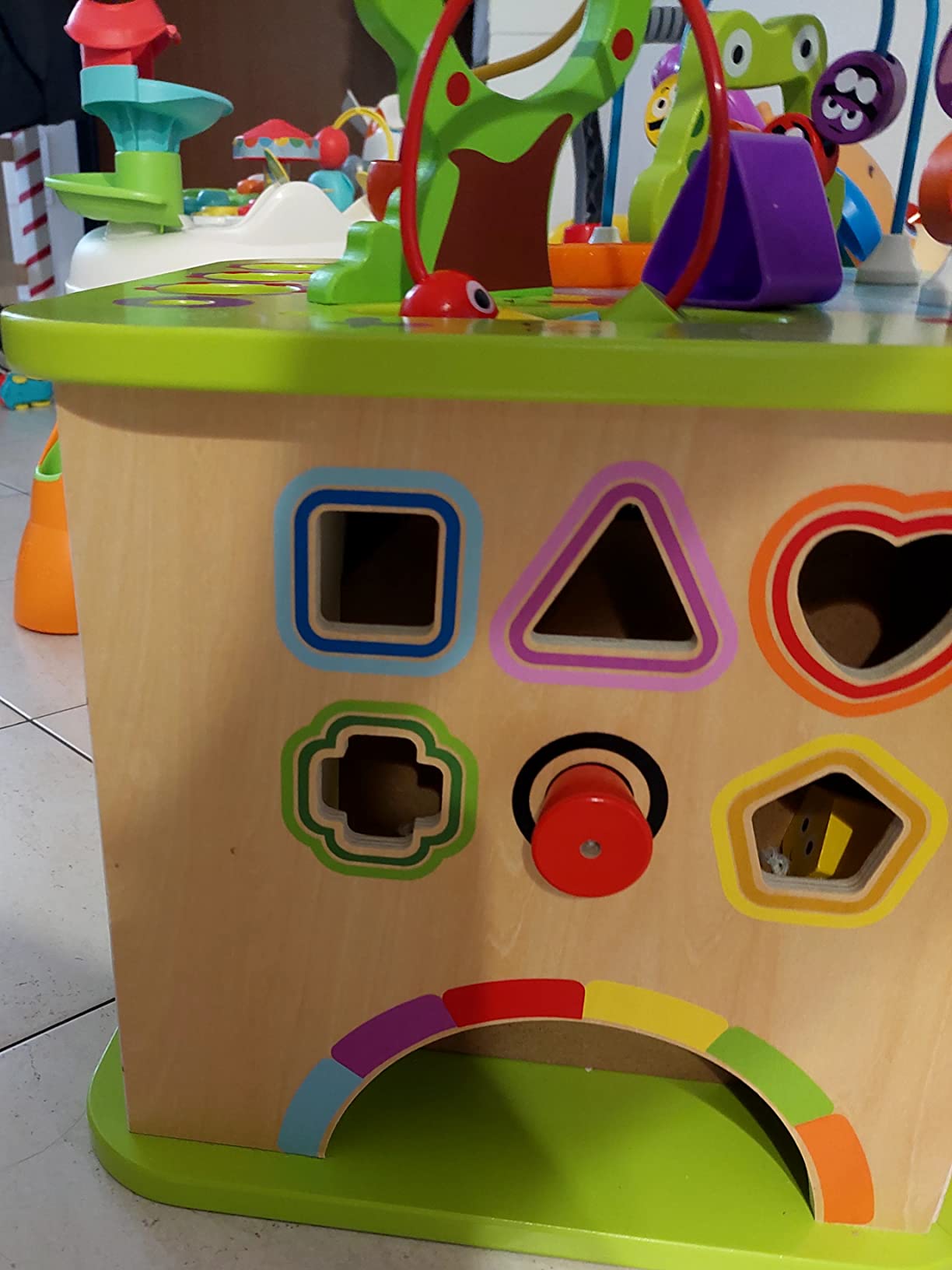Hape Cubo Multiattività cubo legno 5 facce gioco 12 mesi