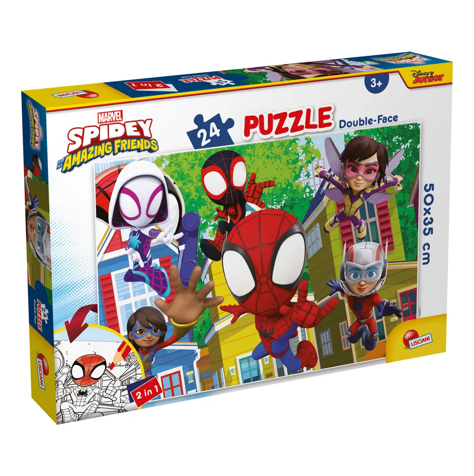 Lisciani Spidey Puzzle DF Plus 24 pezzi da colorare