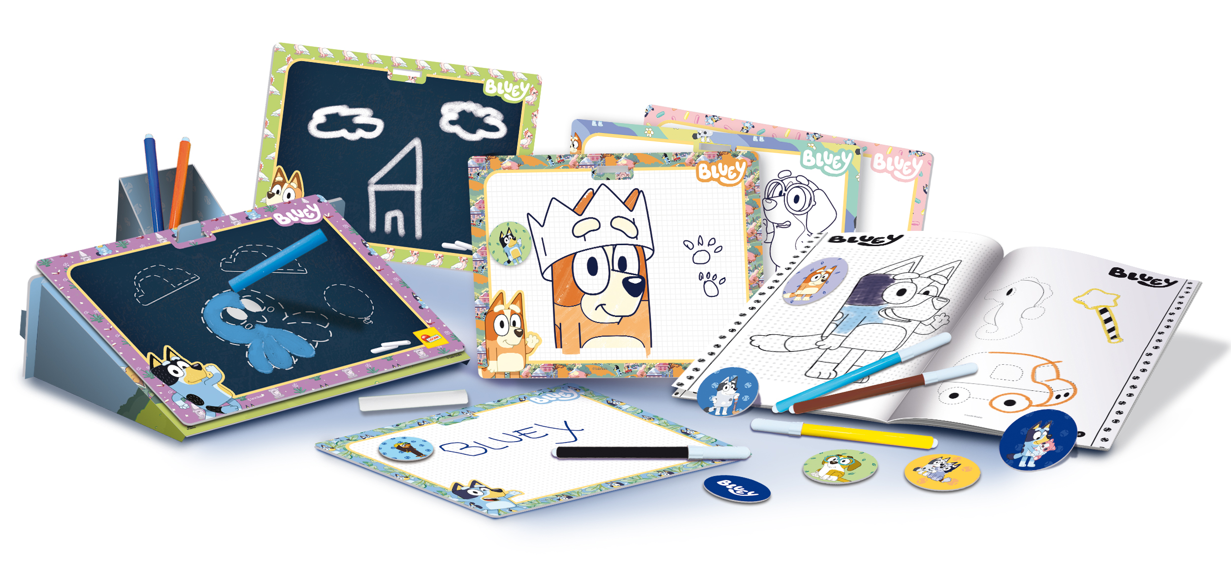 Lisciani Bluey Colouring Drawing School kit disegno zainetto