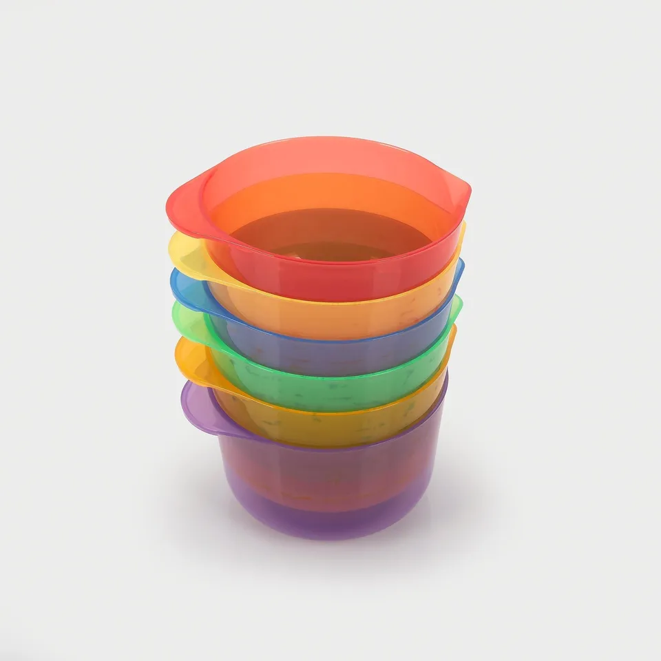 Tickit Translucent Colour Pouring Bowls ciotole 6 pezzi colori
