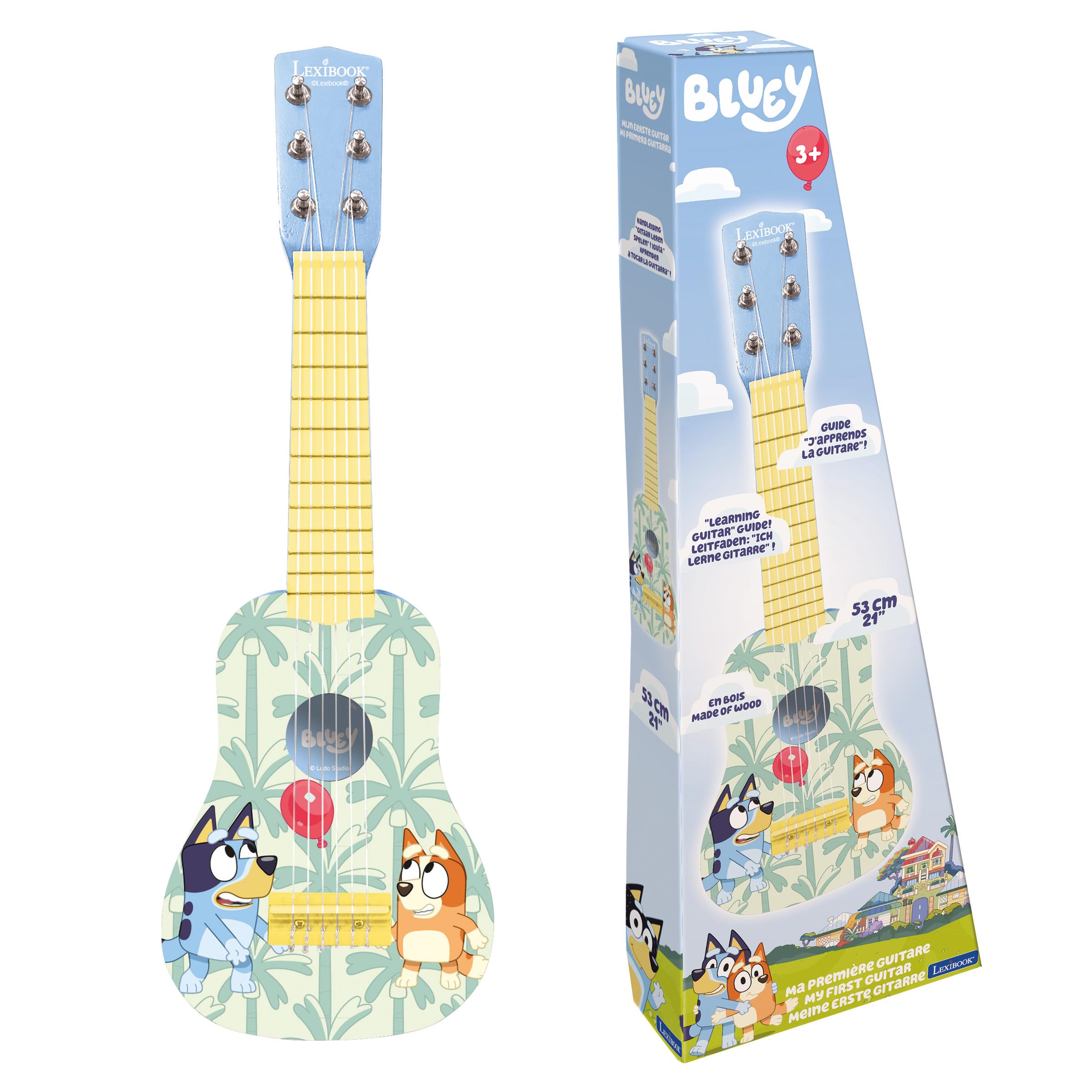 Lexibook Bluey K200BY chitarra bambini 53 cm nylon
