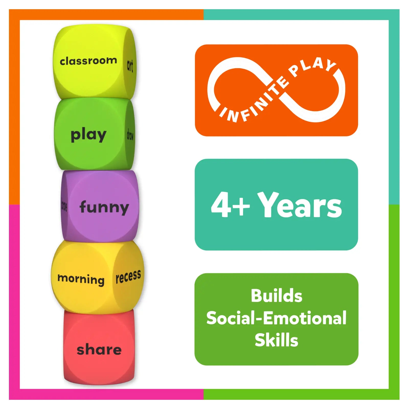Skillmatics Chit Chat Cubes After School dadi conversazione 4+ anni