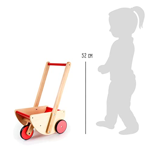 smallfoot 10217 carrozzina bambole legno 3 ruote