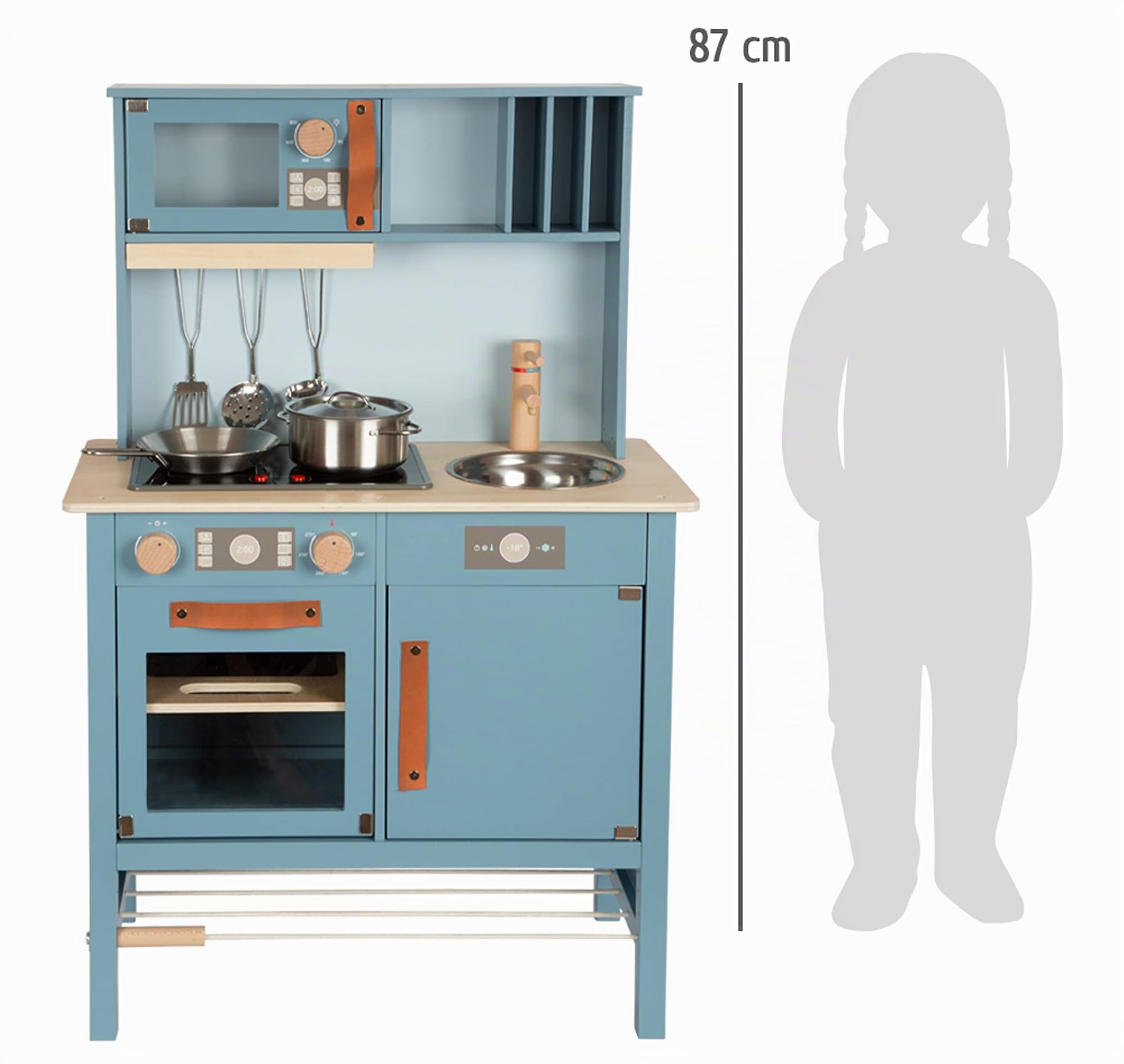 smallfoot tasty 12216 cucina gioco legno blu