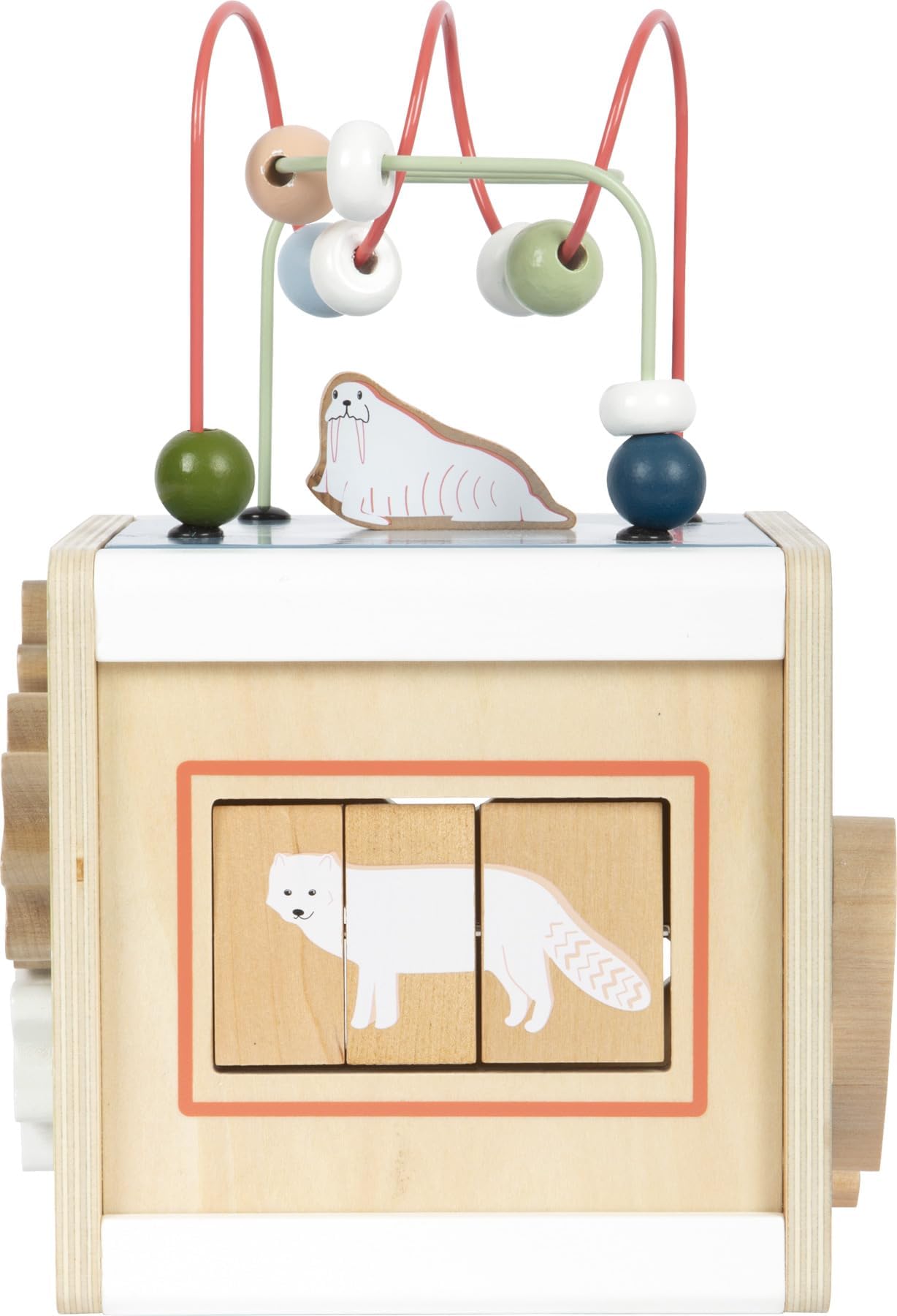 smallfoot Arctic Dado Motricità cubo attività legno 5 giochi