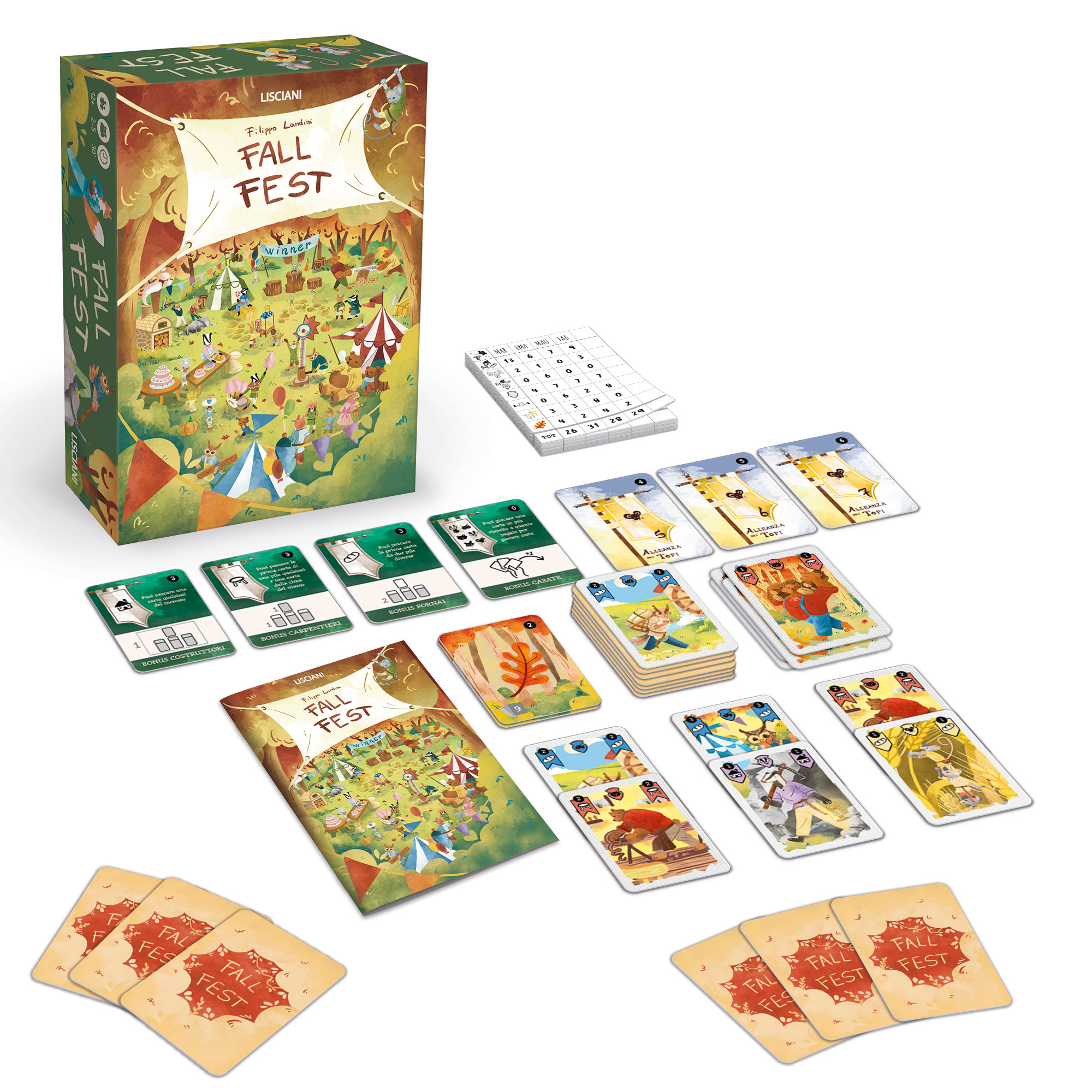 Lisciani Rainy Days Fall Fest gioco strategia carte Gilde