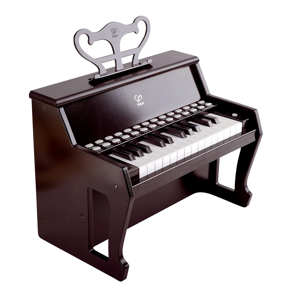 Hape Impara con le Luci Piano Nero pianoforte 25 tasti luminosi
