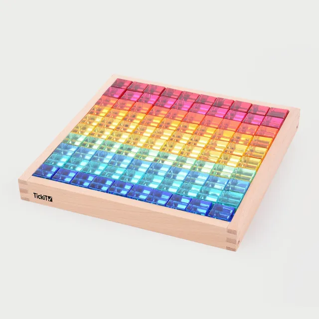 Tickit Gem Cube Mirror Tray cubetti 100 pezzi specchiato