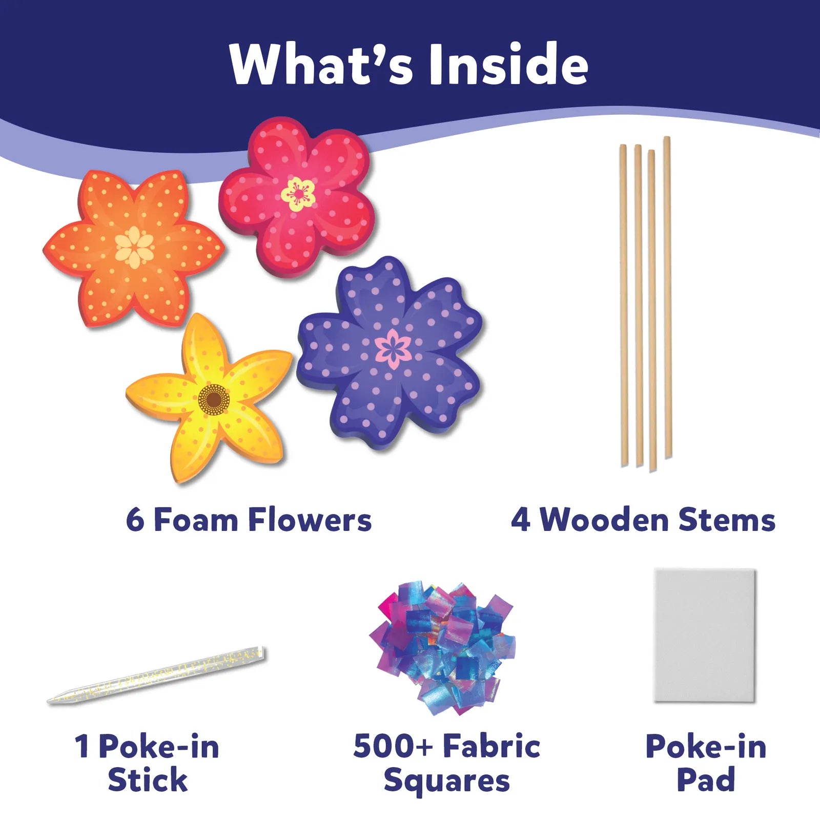 Skillmatics Poke-in Art Flower Bouquet kit fiori 4-9 anni