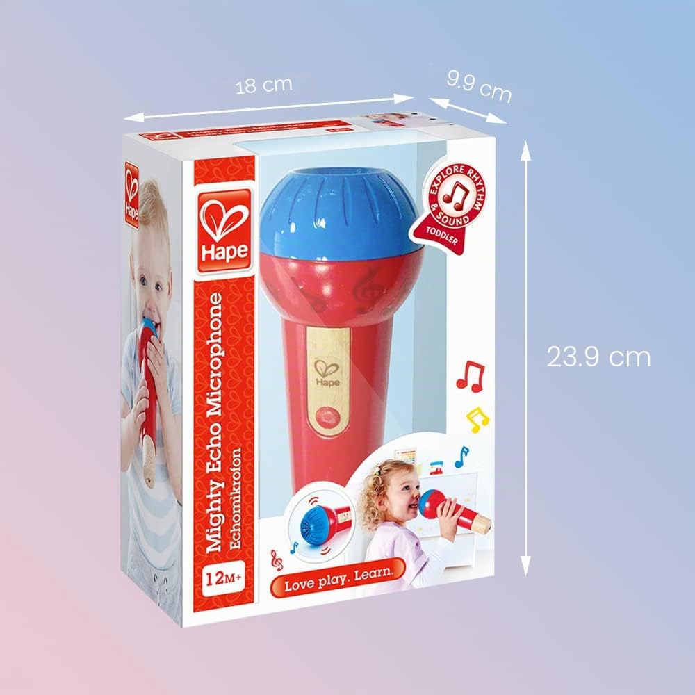 Hape Microfono Eco microfono giocattolo senza batterie
