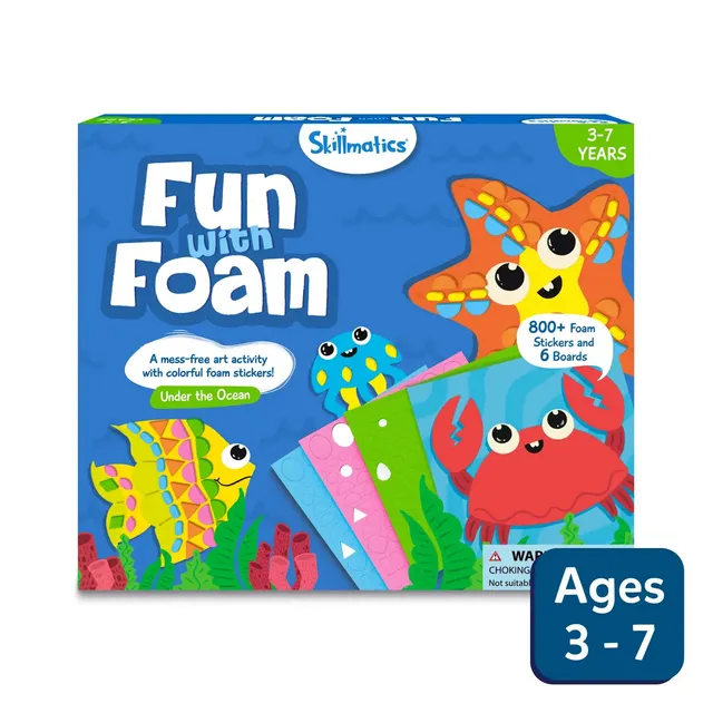 Skillmatics Fun with Foam kit adesivi oceano 3-7 anni