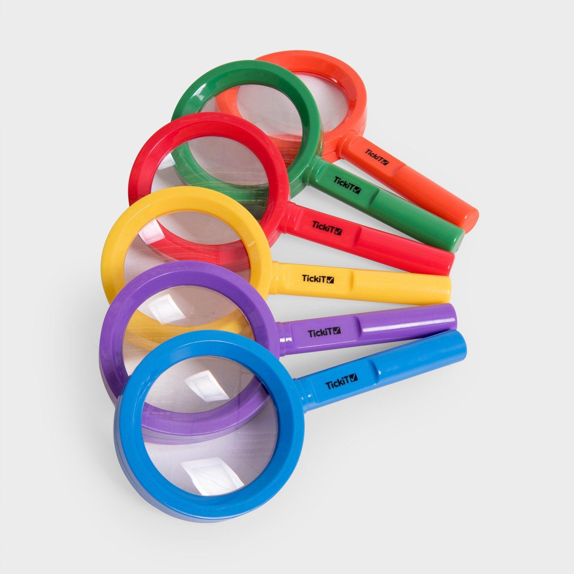 Tickit Rainbow Magnifiers lenti 6 pezzi 3x colori