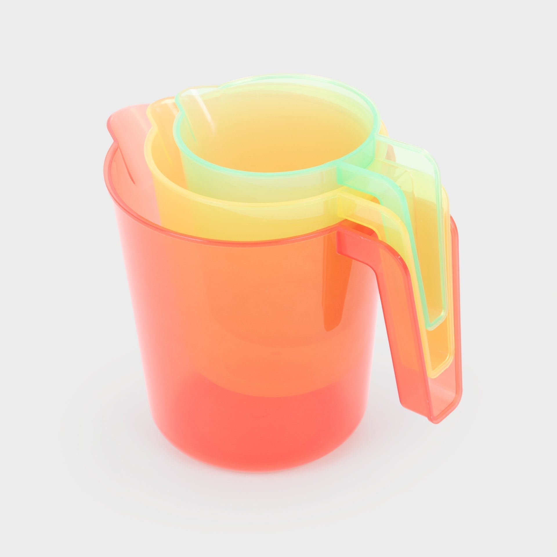 Tickit Translucent Colour Nesting Jugs brocche 3 pezzi